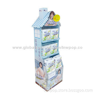 POP Cardboard Floor Display, Eye Catching Design, Eco-friendly Material,customized size and design